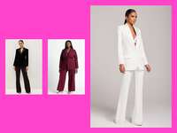 Three women's wedding suits