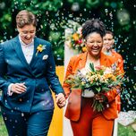 queer wedding nonbinary wedding attire outfits maya lovro photography