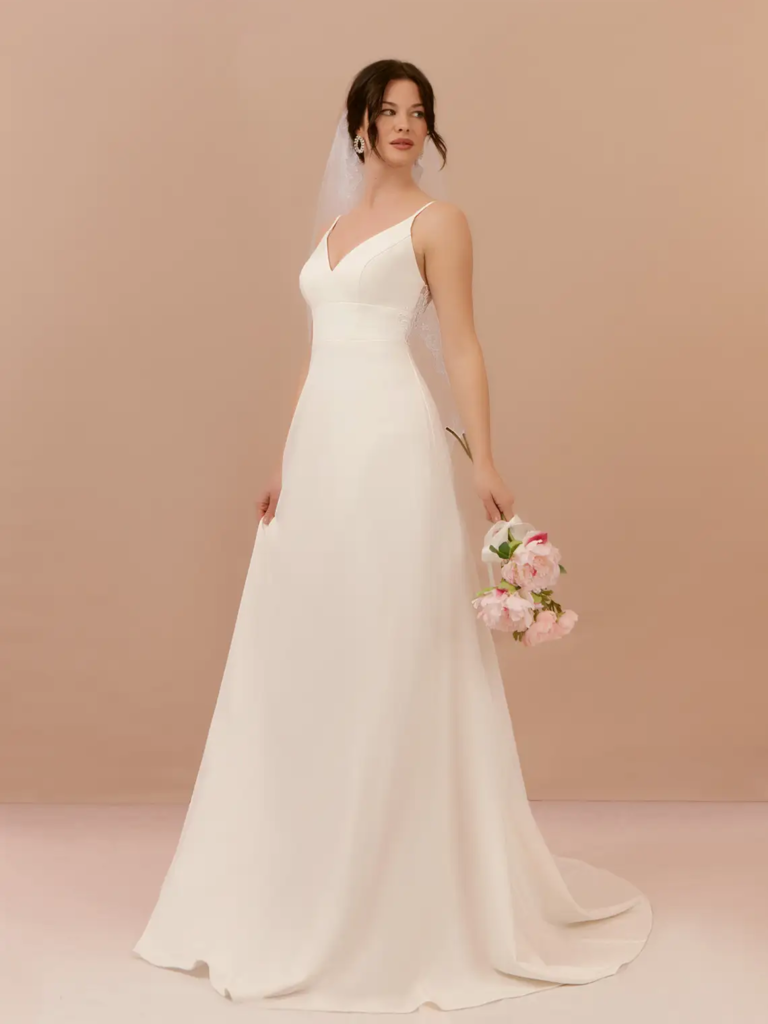 Minimalistic wedding dress