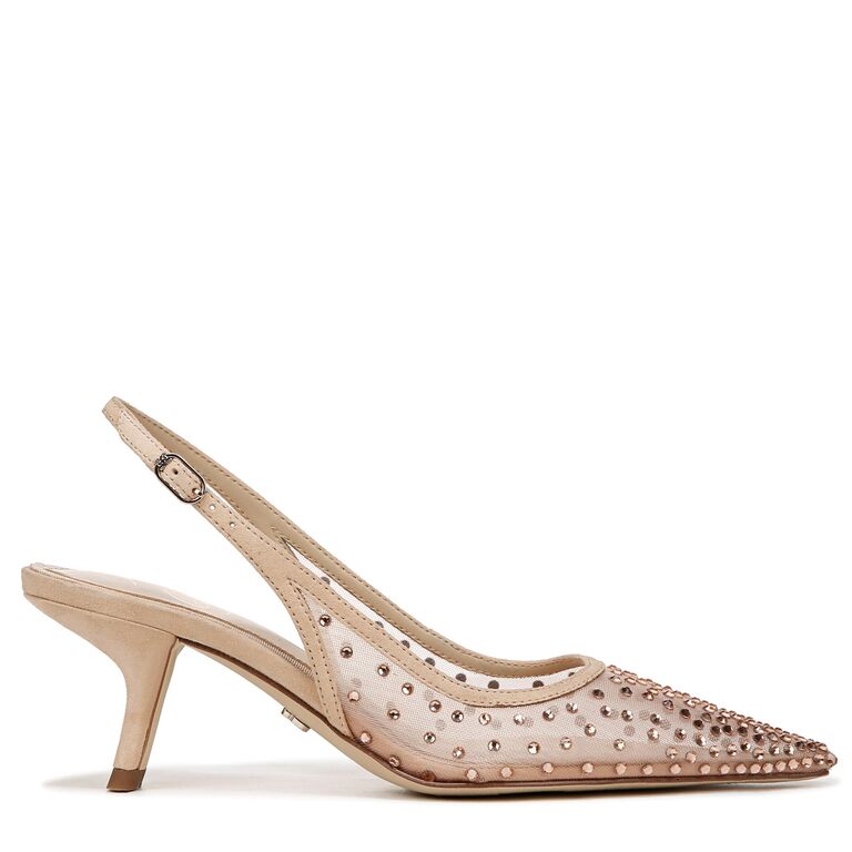 Zappos beige heels to wear with blue dress