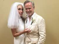 Marysol Patton and her husband Steve McNamara at their courthouse wedding